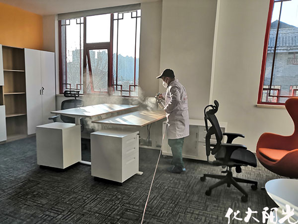 國粹苑大型辦公區(qū)除甲醛
