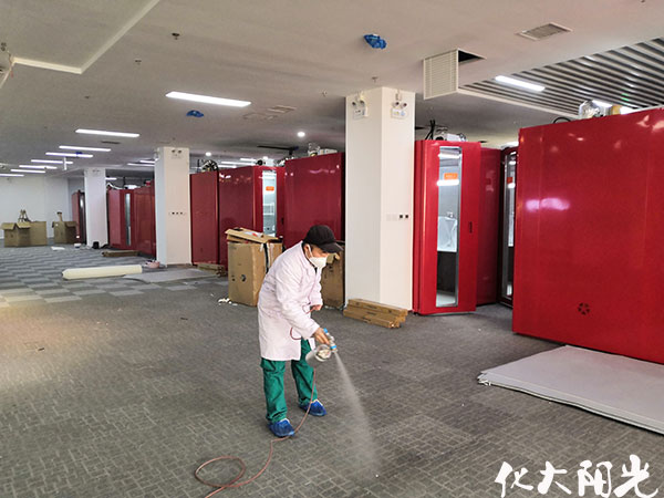 國粹苑大型辦公區(qū)除甲醛
