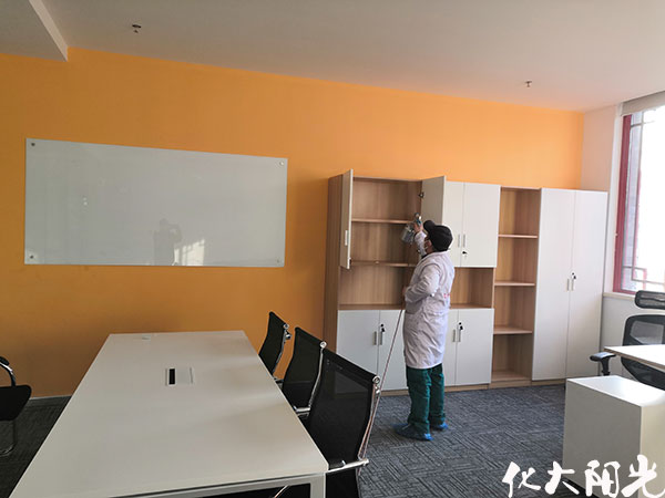 國粹苑大型辦公區(qū)除甲醛