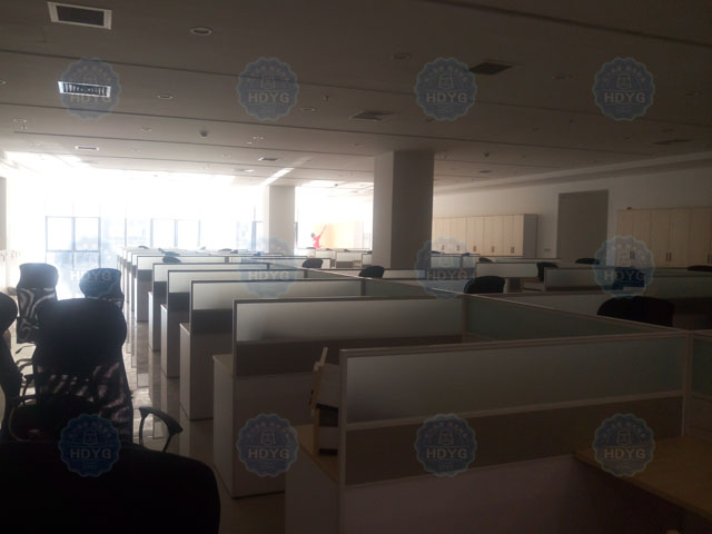 中國(guó)鐵建新辦公室除甲醛
