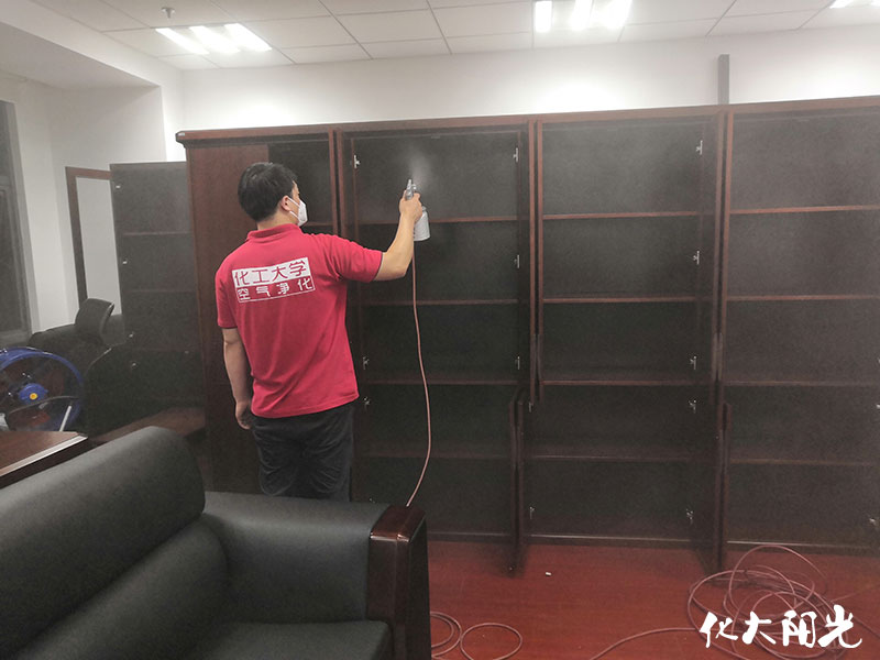 中國(guó)鐵建大廈辦公除甲醛