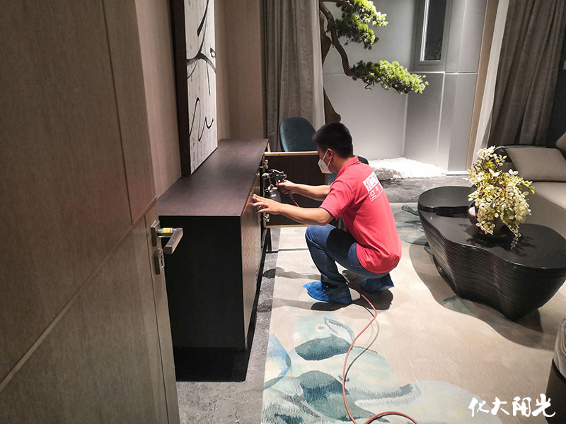 中國鐵建售樓處辦公除甲醛