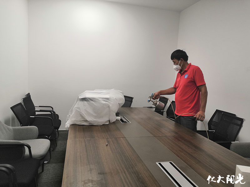 中國鐵建售樓處辦公除甲醛