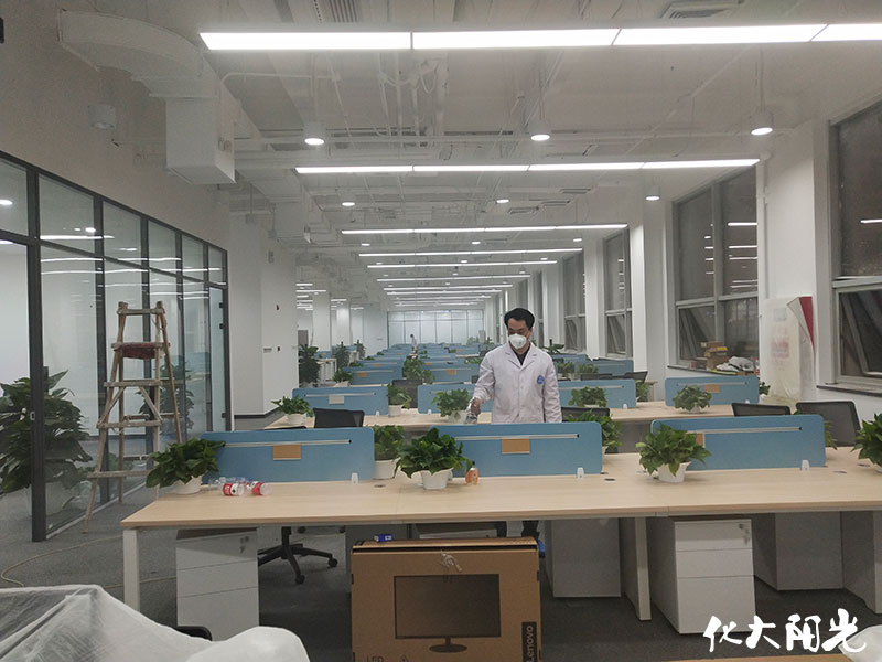 樂普醫(yī)療新辦公室除甲醛