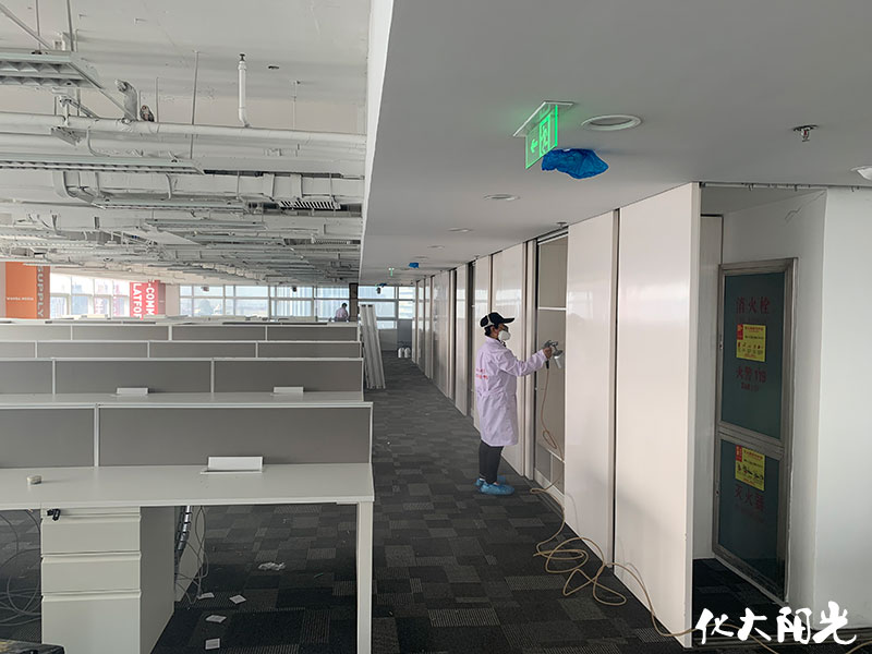 萬(wàn)達(dá)傳媒公司辦公除甲醛