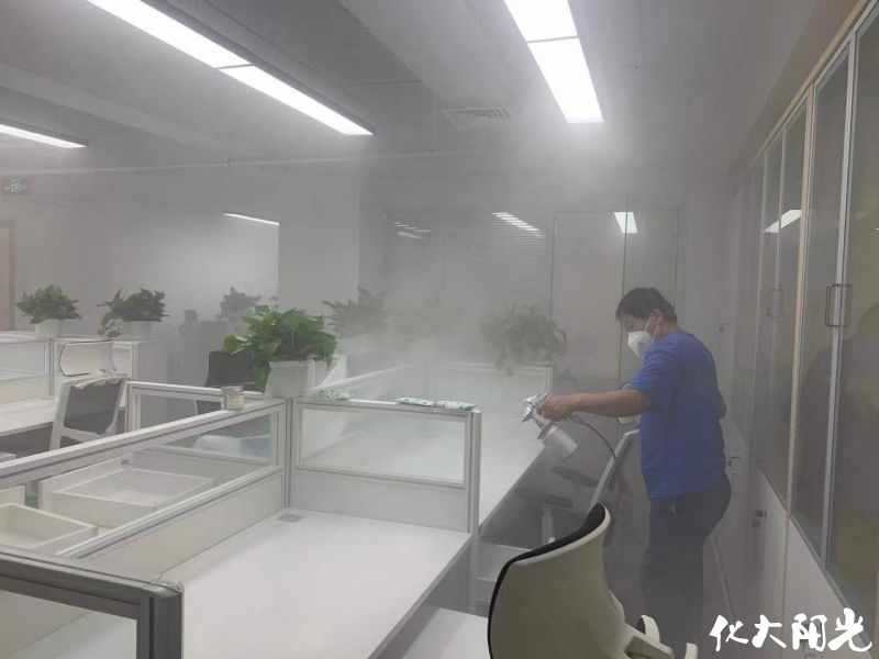 新裝修辦公室除甲醛現(xiàn)場(chǎng)