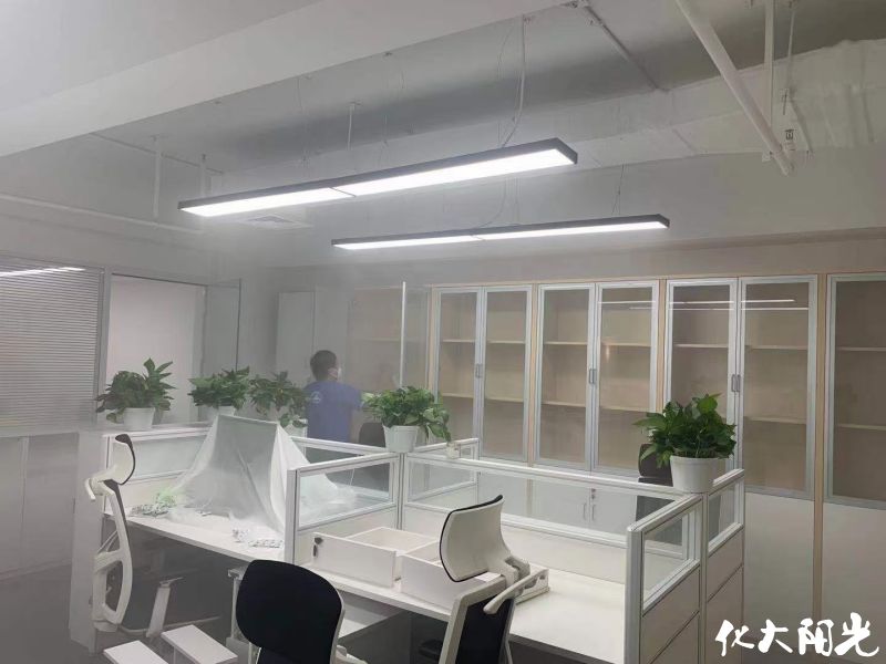 新裝修辦公室除甲醛現(xiàn)場(chǎng)