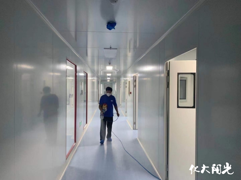 佰為深醫(yī)療實驗室除甲醛現場